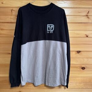Disney Parks Spirit Jersey Black and Grey Walt Disney World Crewneck Tee M